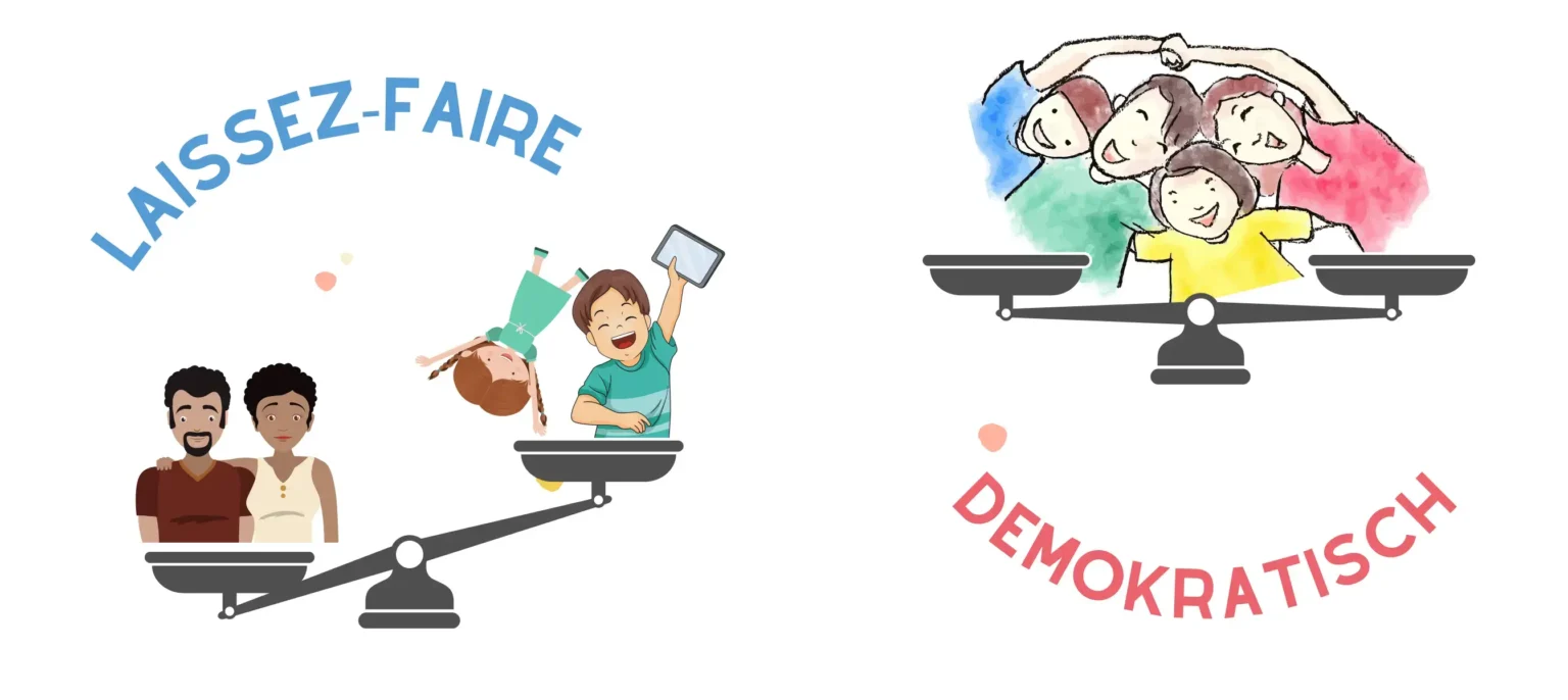 lassez-faire-Erzeihung, demokratische Erziehung