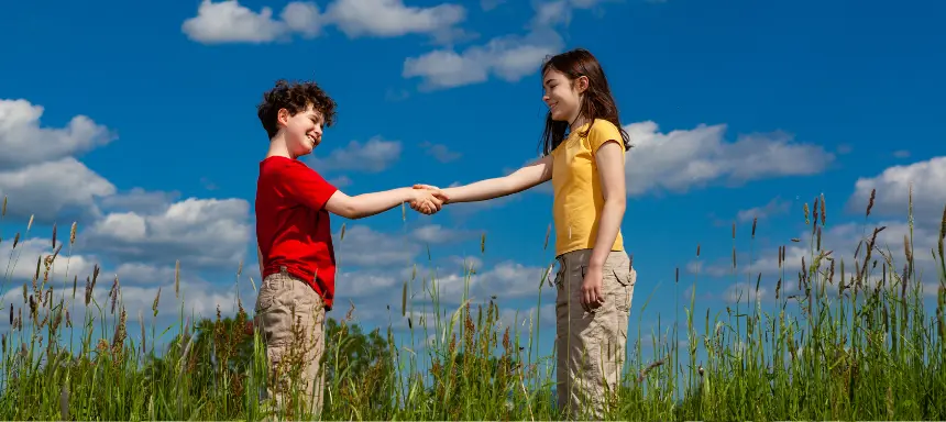 Kinder entschuldigen sich